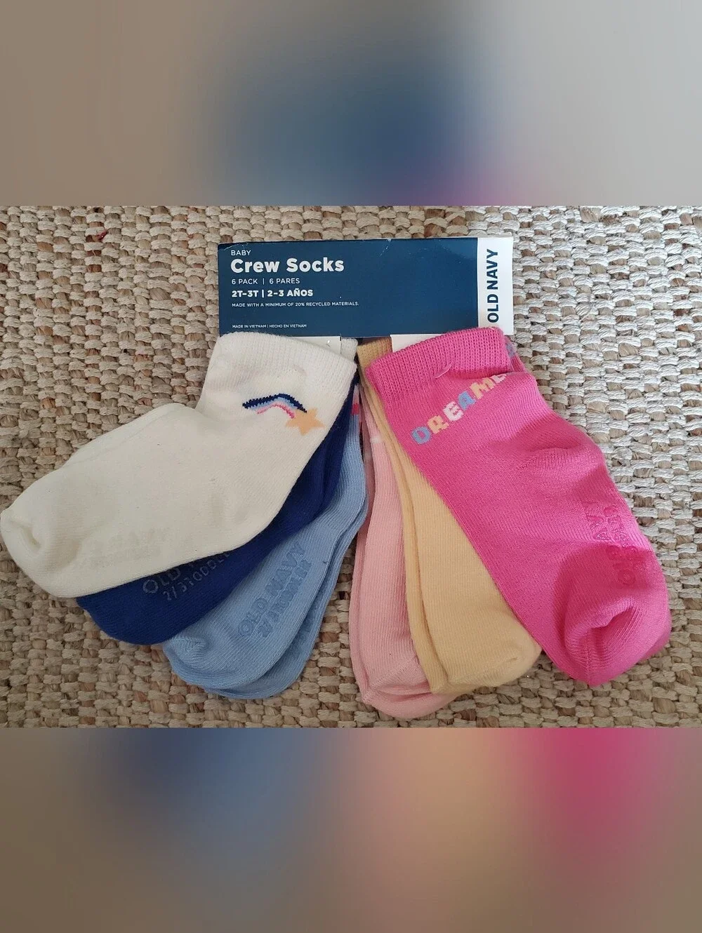 3 packs Bright Socks for girls 2T-3T